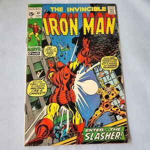 The Invincible Iron Man Comic Book Issue #41 Marvel Comics 1972 VG Silver Age OG